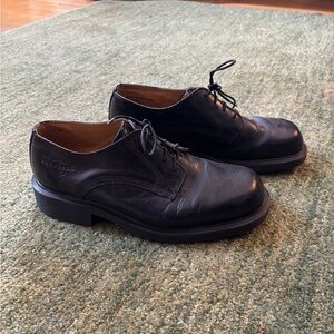Vintage Dr Martens Black Leather Oxford Shoes Made in England - UK 9/EU 42